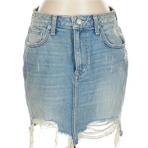 Lovers + Friends Blue Asymmetrical Pencil Skirt